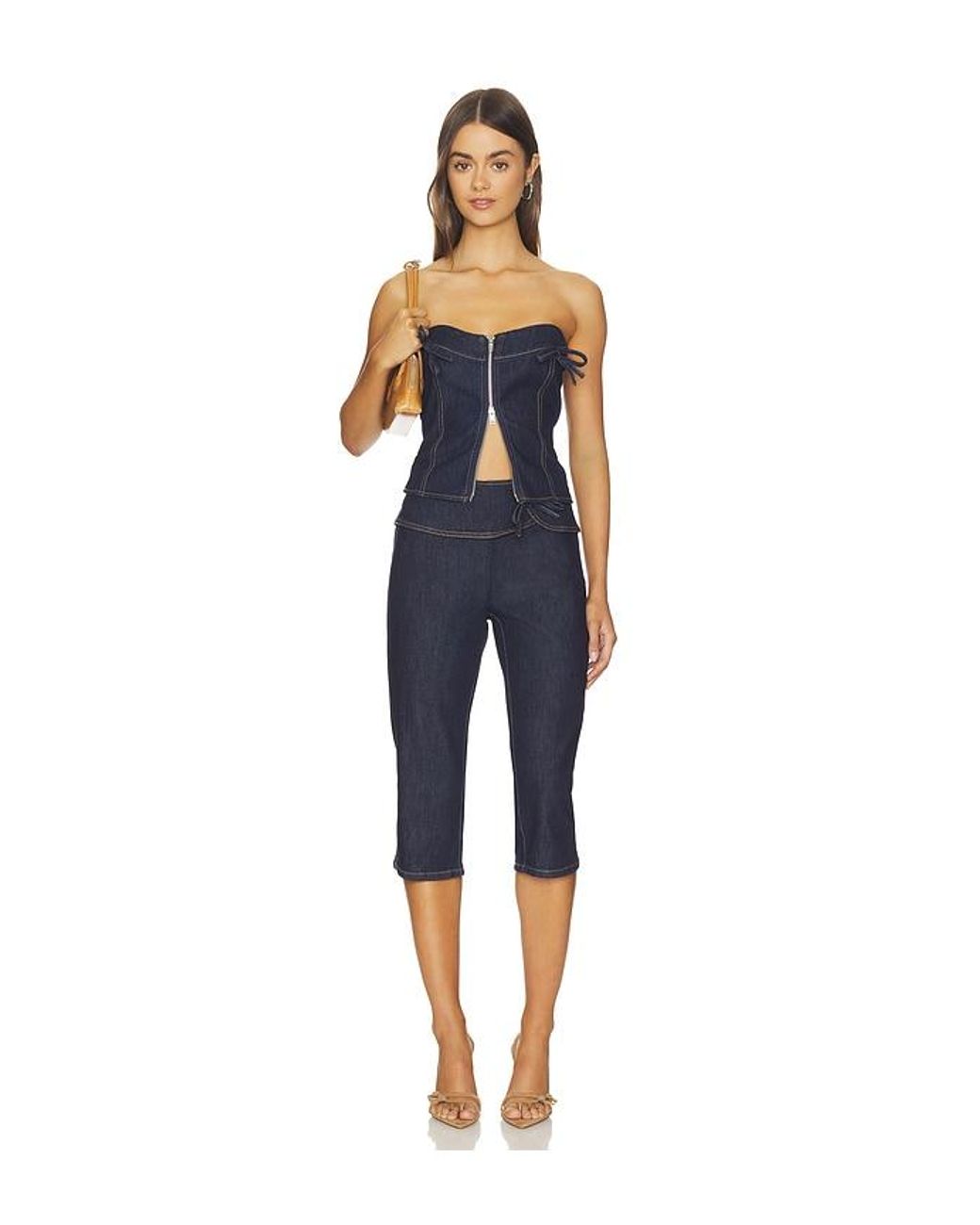 BY.DYLN Blue Valerie Capri Pant