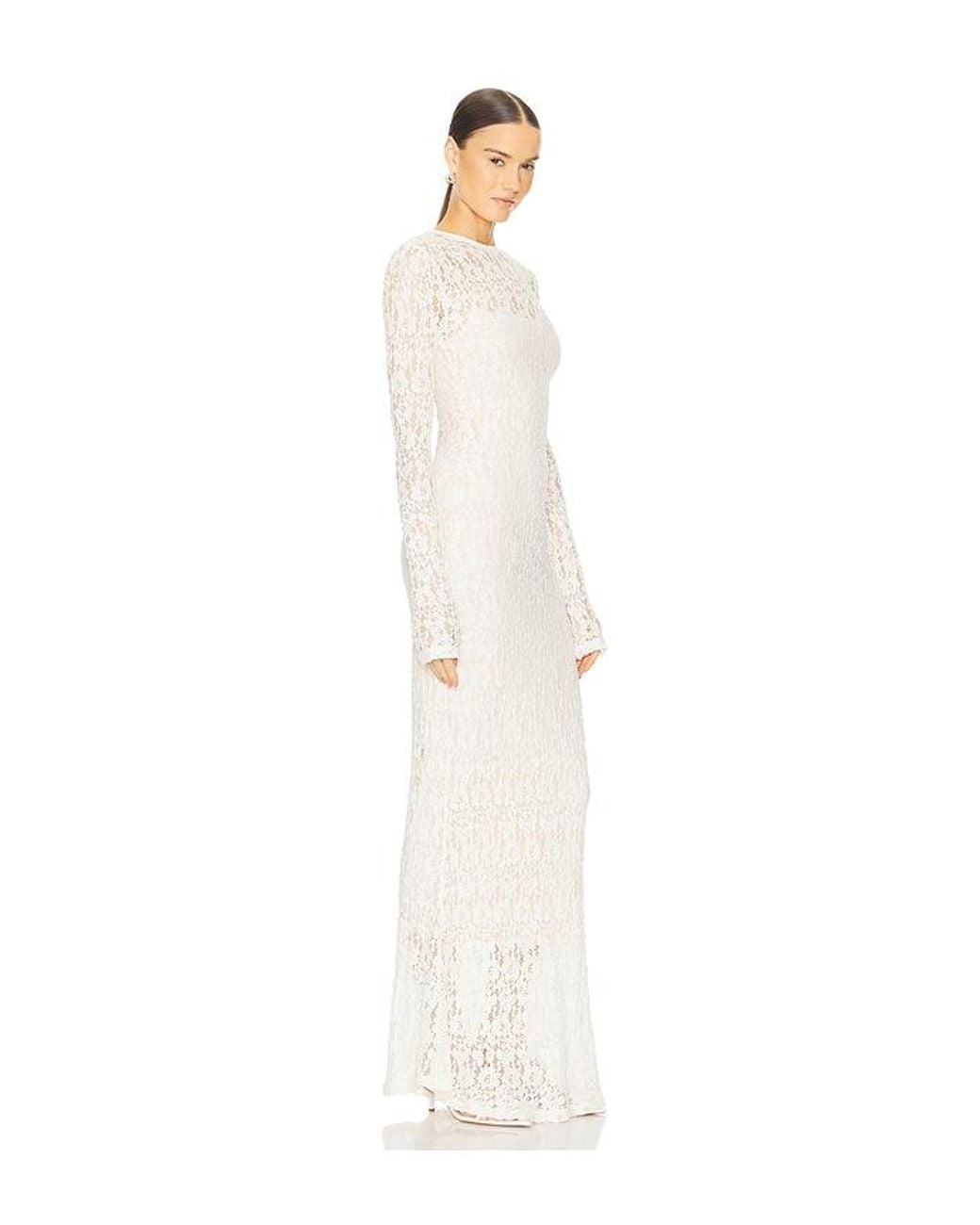 L'academie White Kayden Maxi Dress