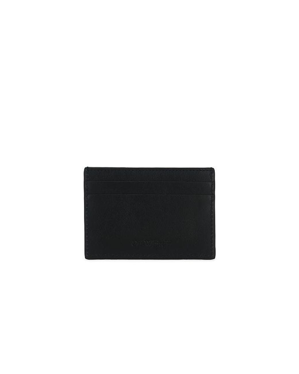 Off-White c/o Virgil Abloh Black Jitney Quote Card Case for men
