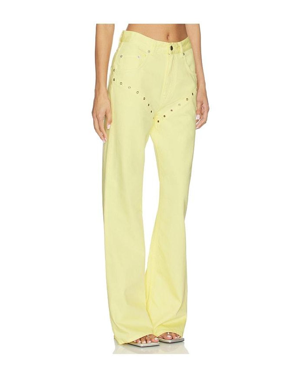 Palmatic Studio Yellow Cory Wide Leg Jean