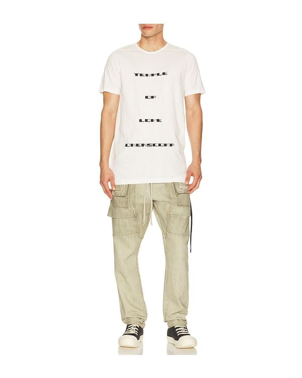 Rick Owens Natural Temple Of Love Owenscorp Graphic Level T for men