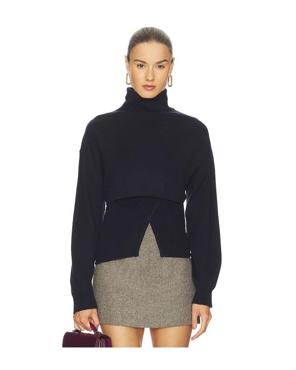 NAADAM Blue Cashmino Vest Set With Reversible Bolero