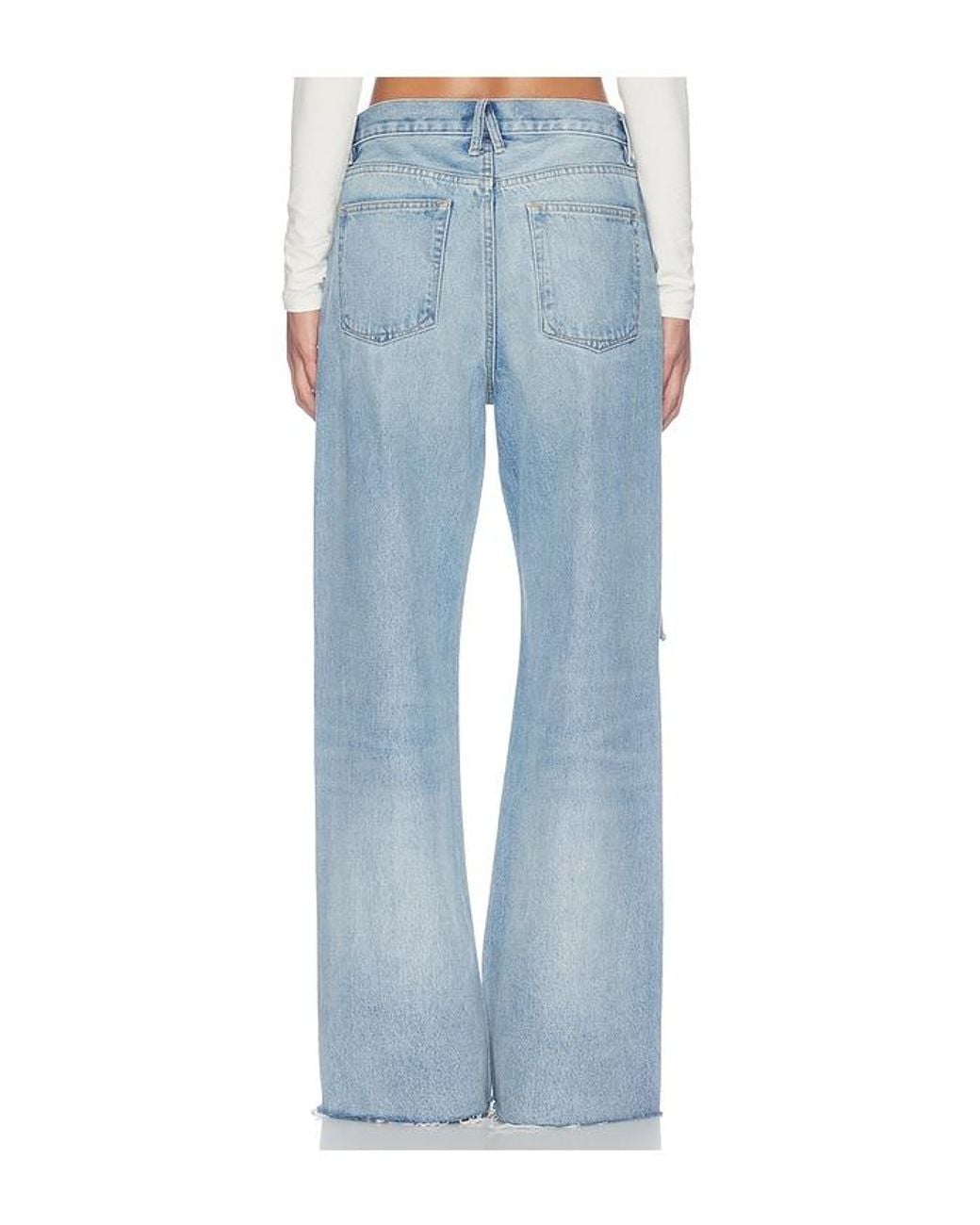 GOOD AMERICAN Blue Vintage Low Slung Baggy Jean
