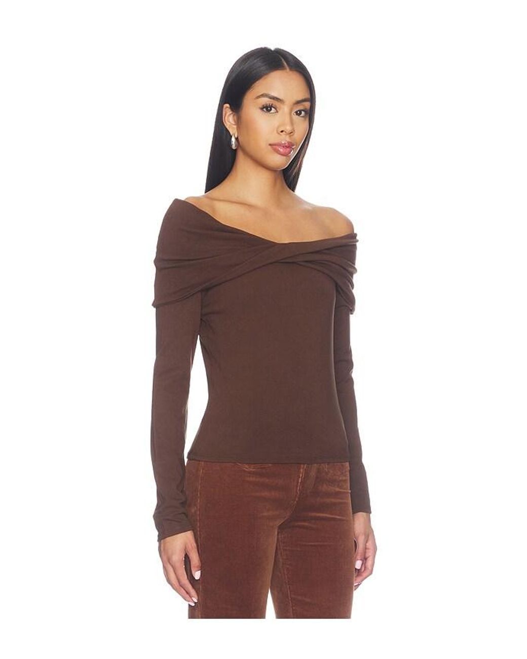 PAIGE Brown Aaliyah Top