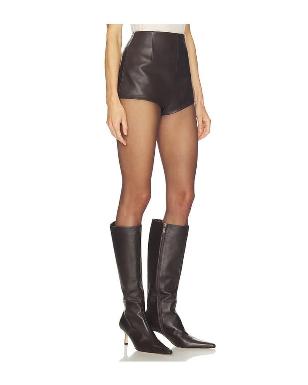 Camila Coelho Black Elia Leather Short
