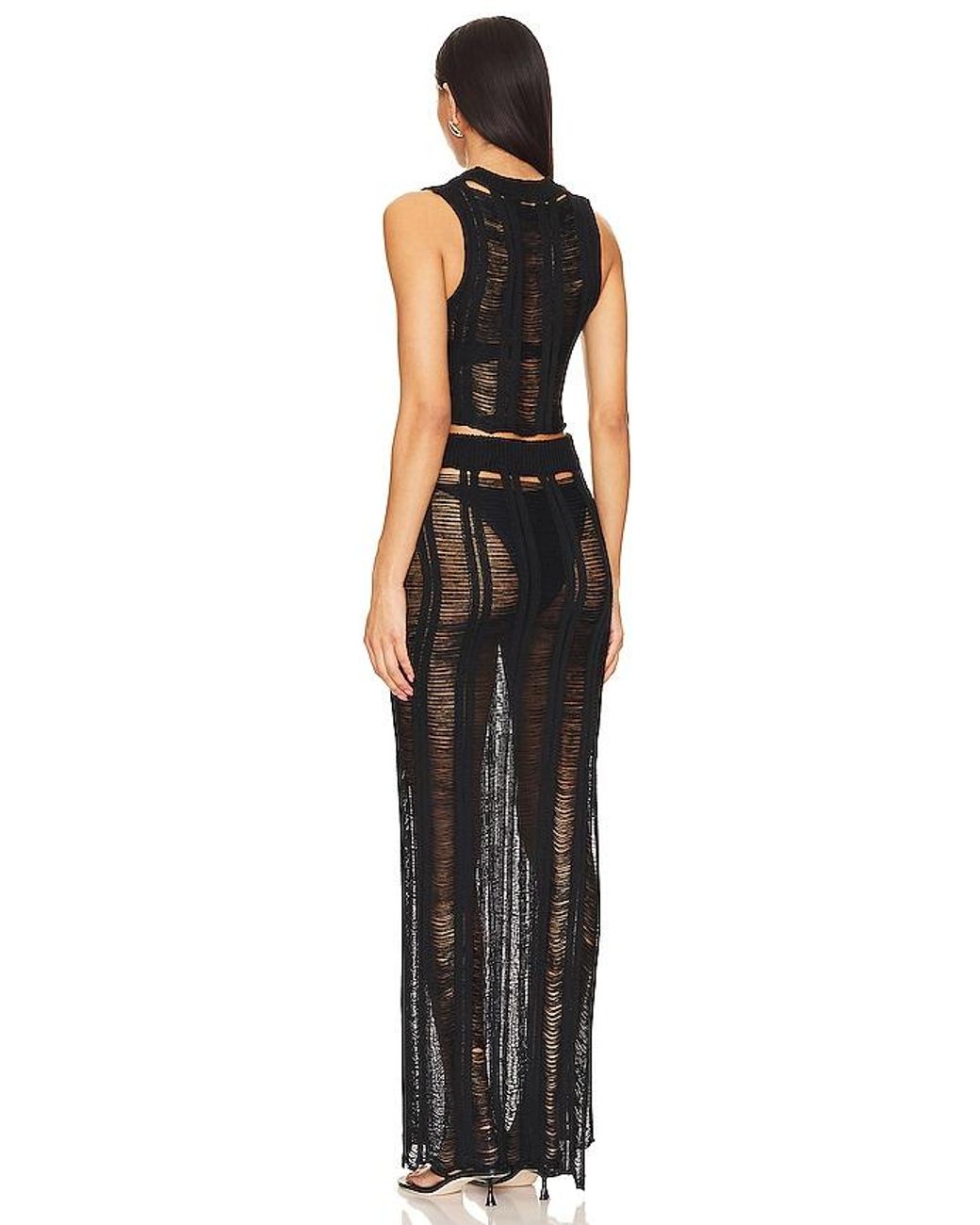 superdown Black Tayla Maxi Skirt Set