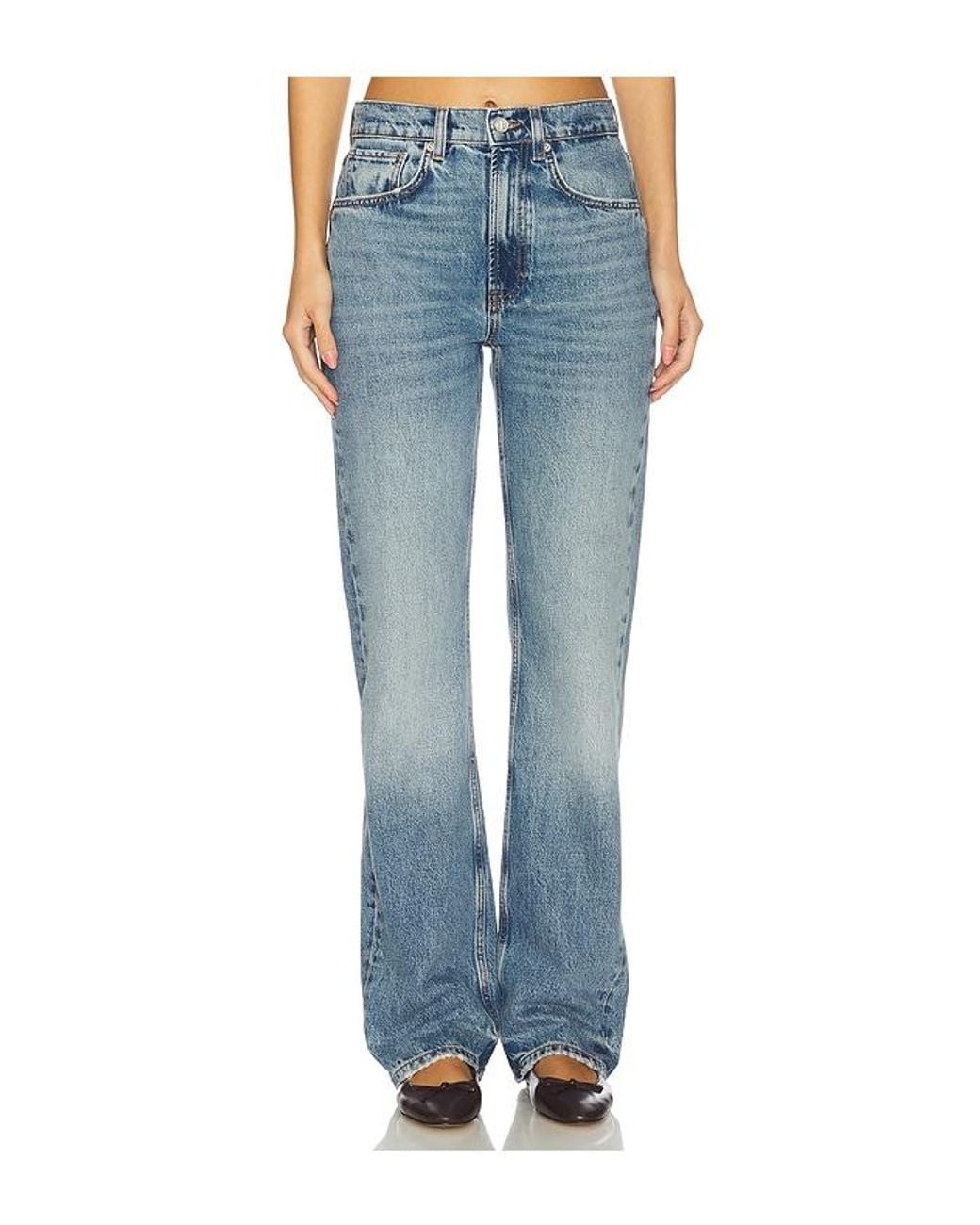 Anine Bing Blue Katherine Straight Leg