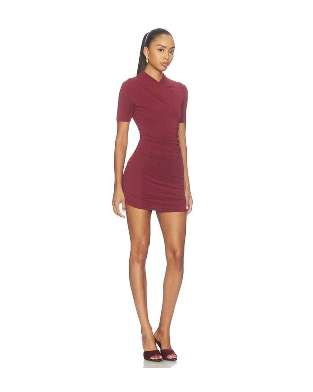 SNDY'S Red Hart Mini Dress