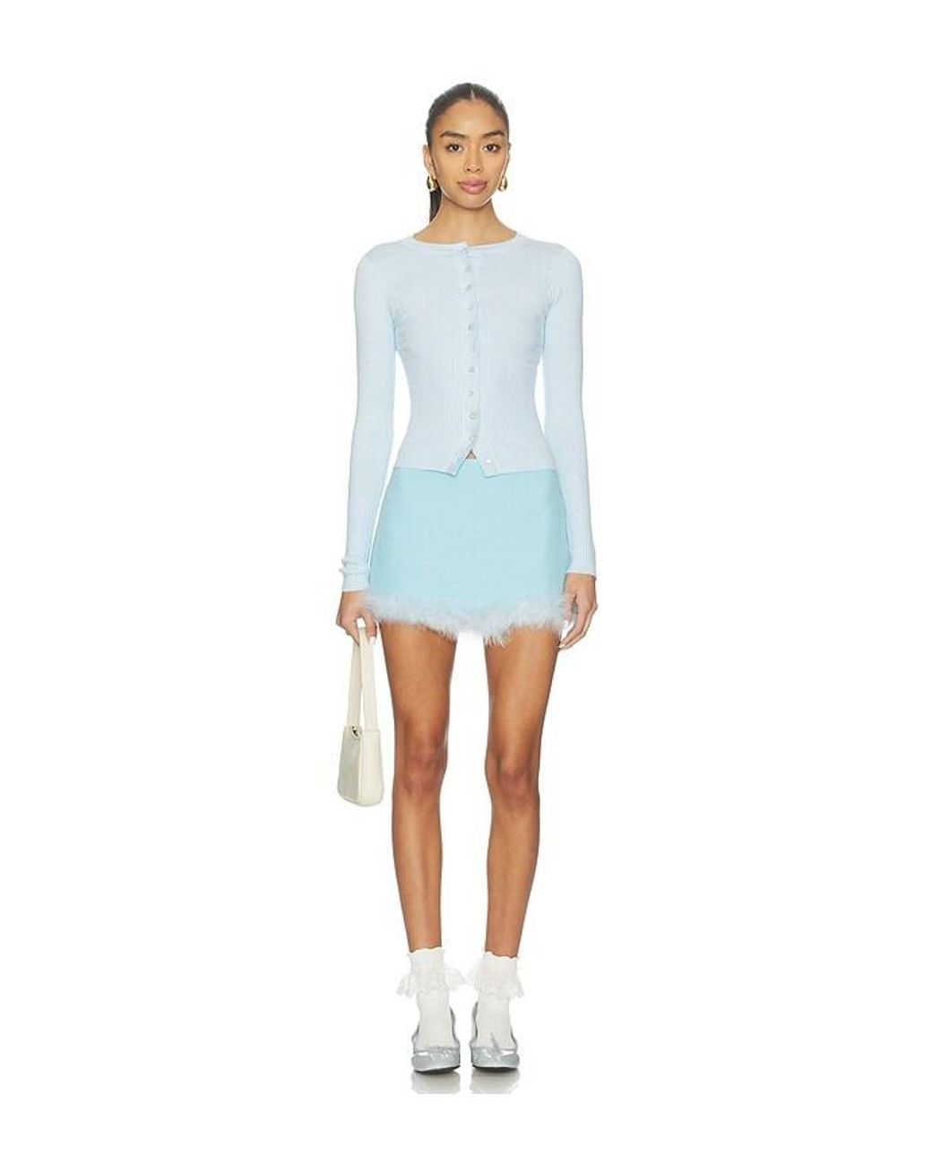 Tyler McGillivary Blue Petra Mini Skirt