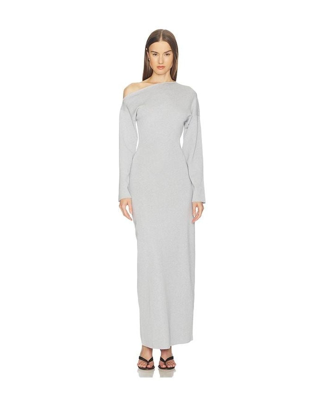 SRG White Lesly Off Shoulder Knit Dress