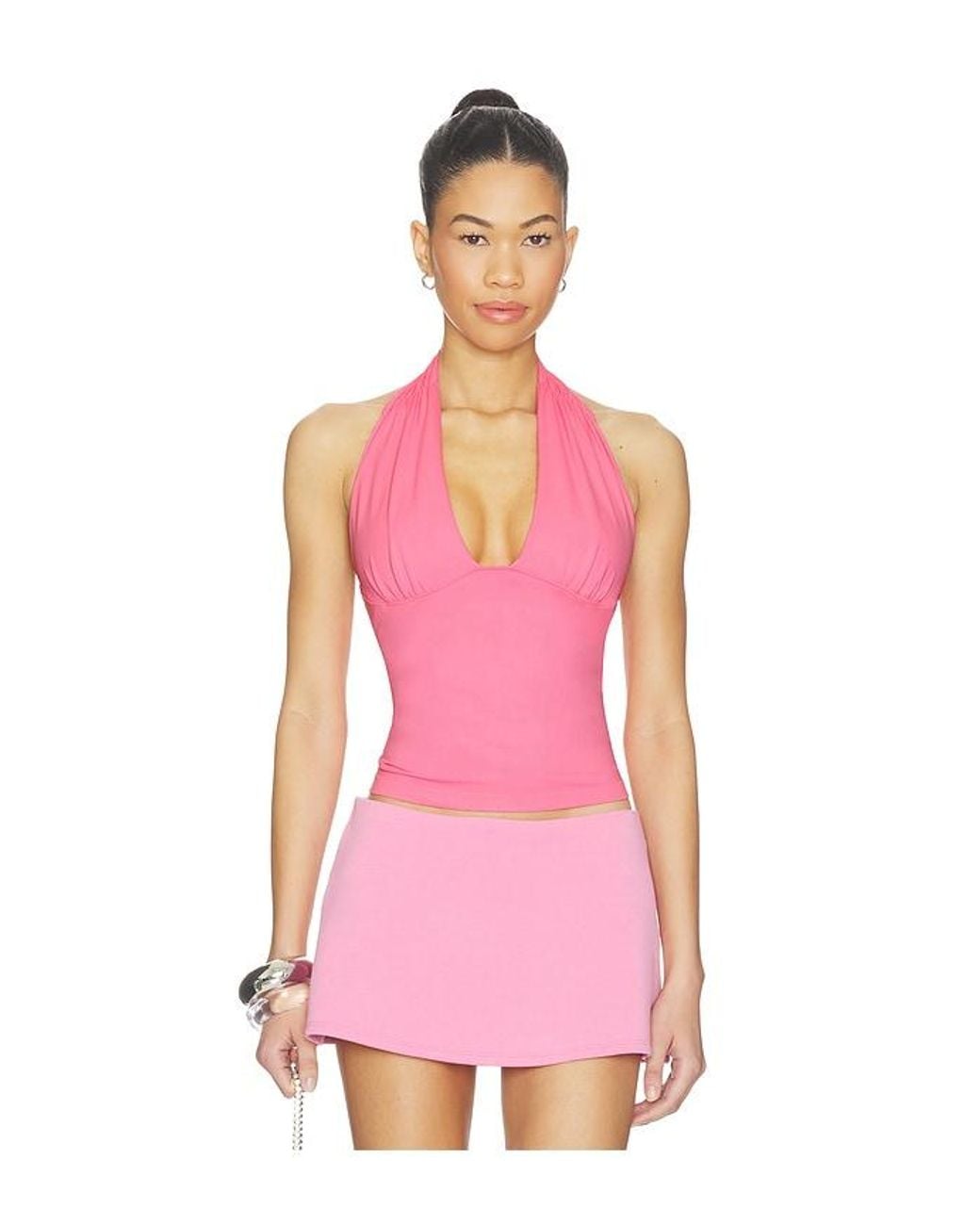 Free People Pink Round Two Halter