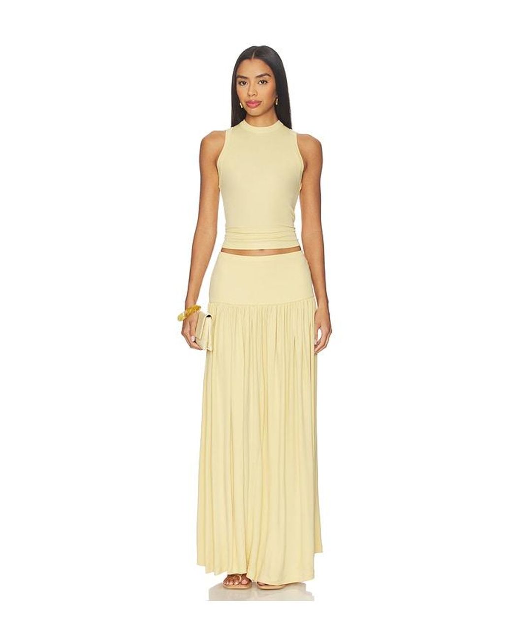 AYA MUSE Yellow Maxi Skirt