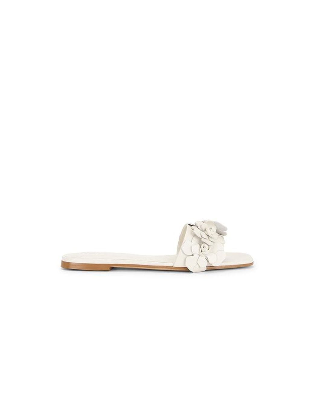 Raye White Iris Flat
