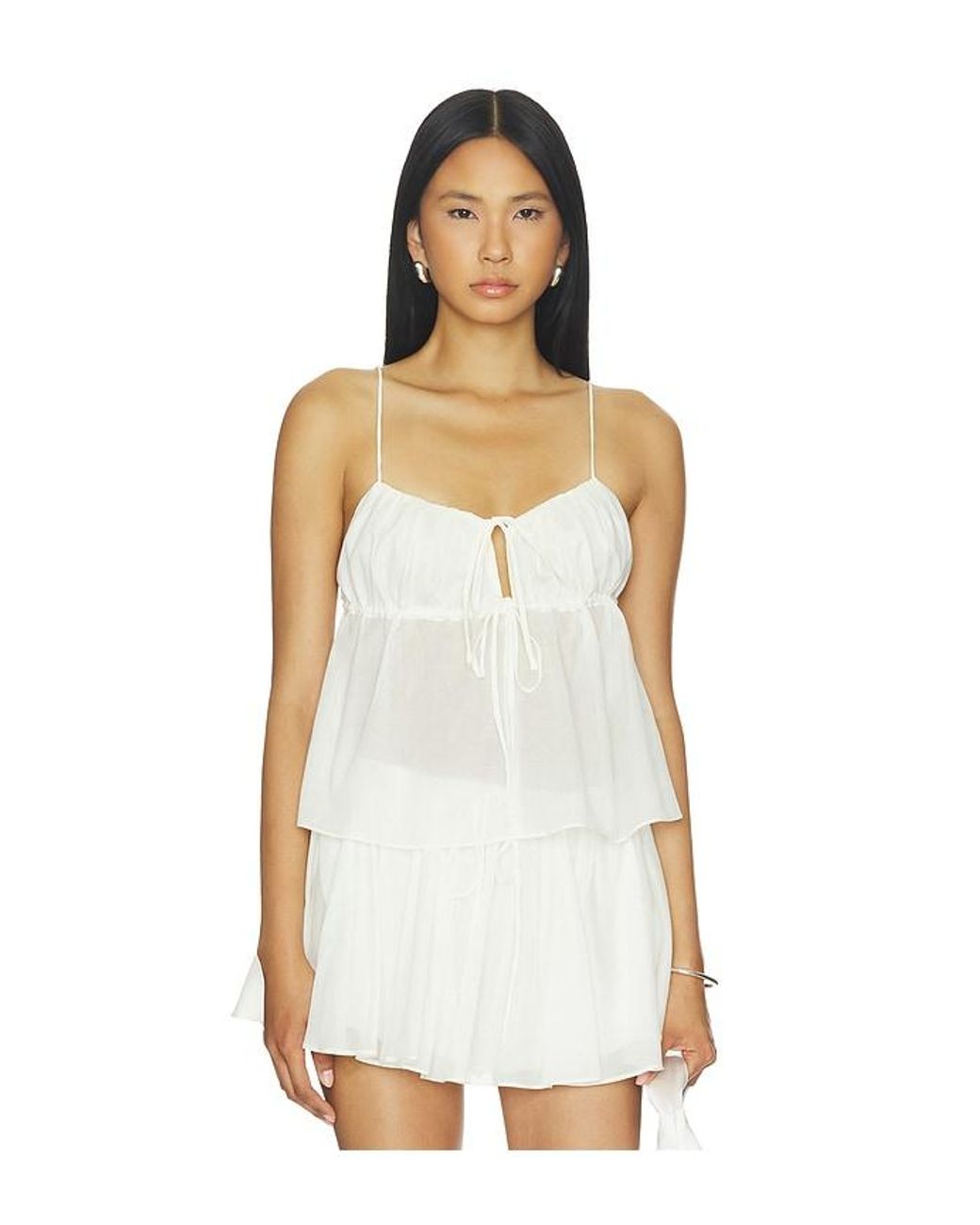 Lovers + Friends White Savannah Top