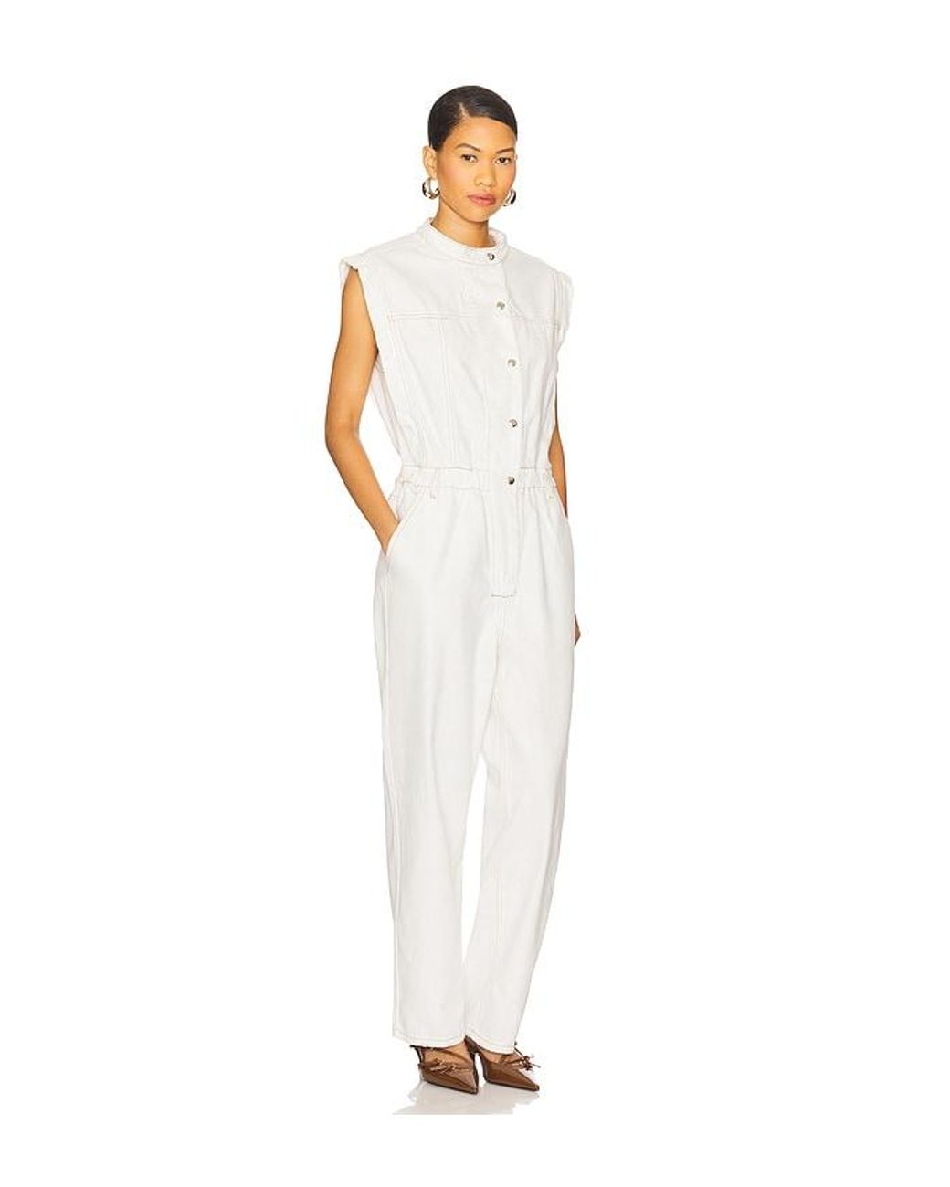 Gestuz White Nilje Jumpsuit