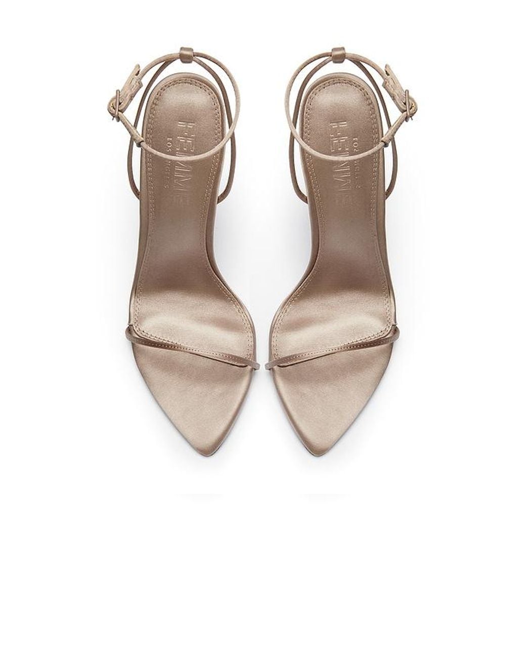 Femme LA White Andx Satin Sandal