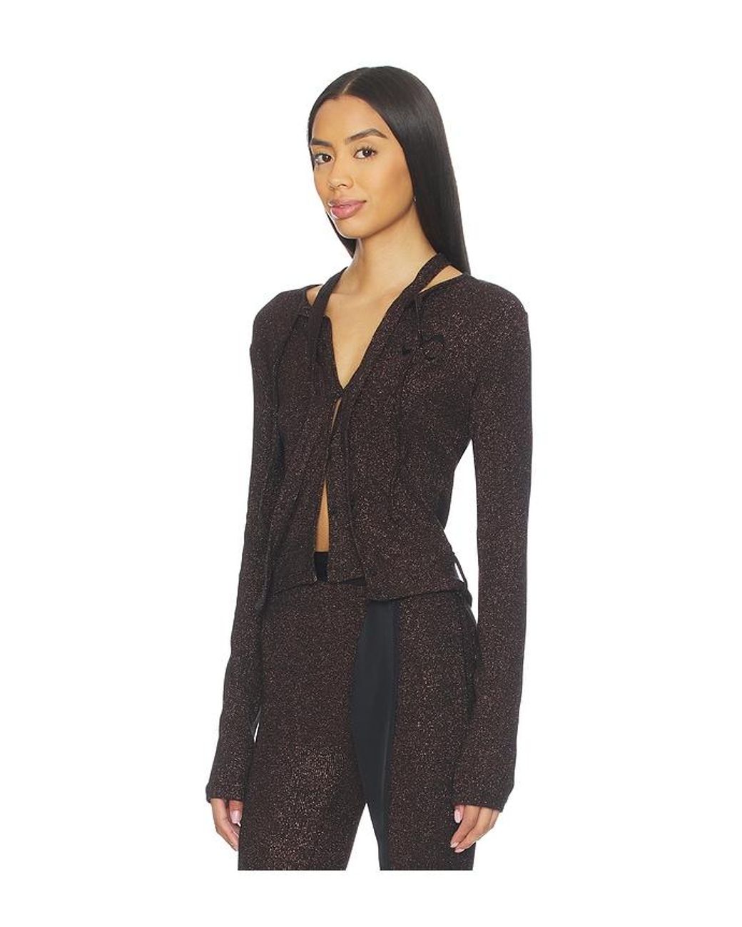 OTTOLINGER Black Double Closure Rib Cardigan