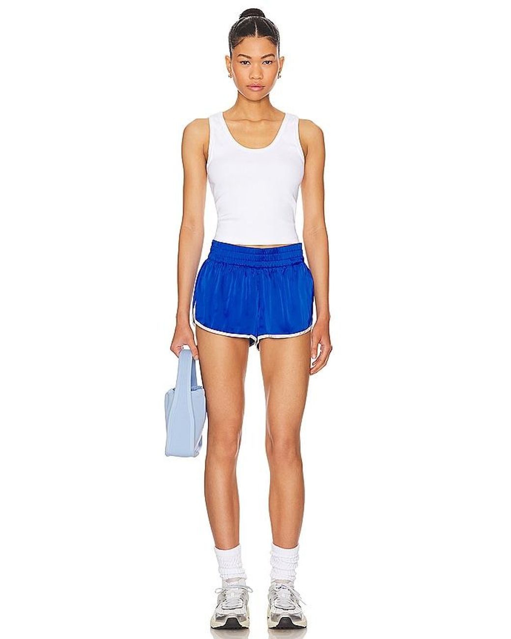Tanque Amigable Con Sujetador Structured Rib En Color Blanco Talla (También En M, S, Xl, Xs) PERFECTWHITETEE de color Blue
