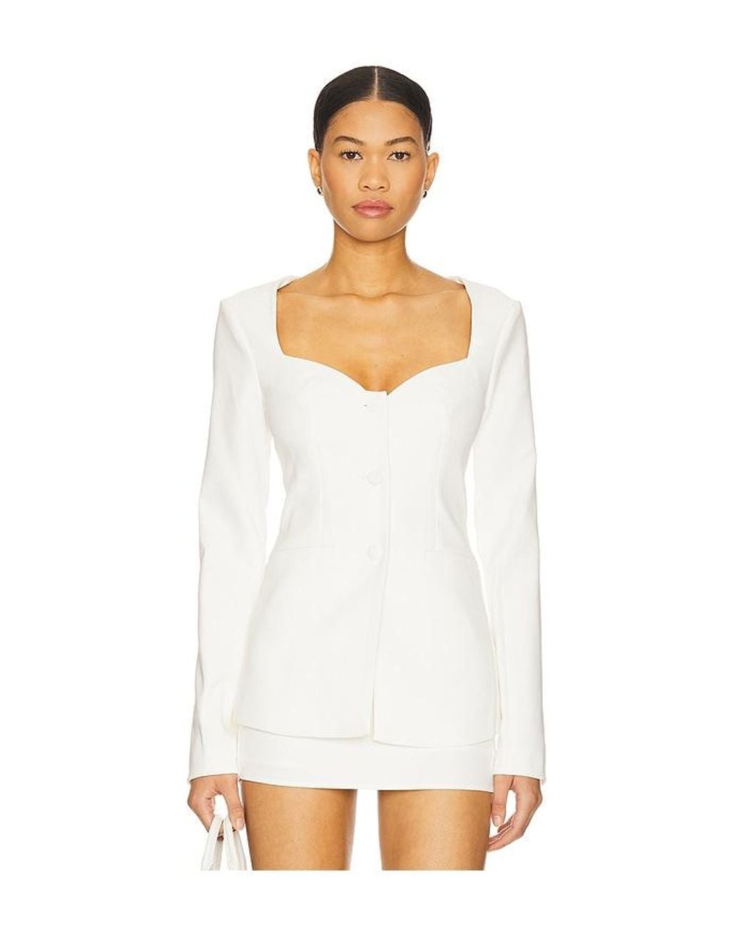 ALL THE WAYS White Arielle Blazer