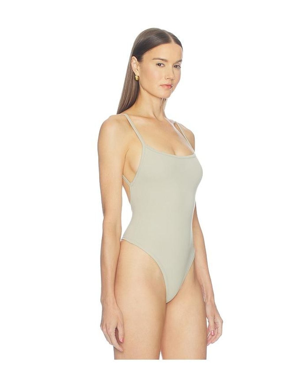 GRLFRND Natural Open-Back Bodysuit