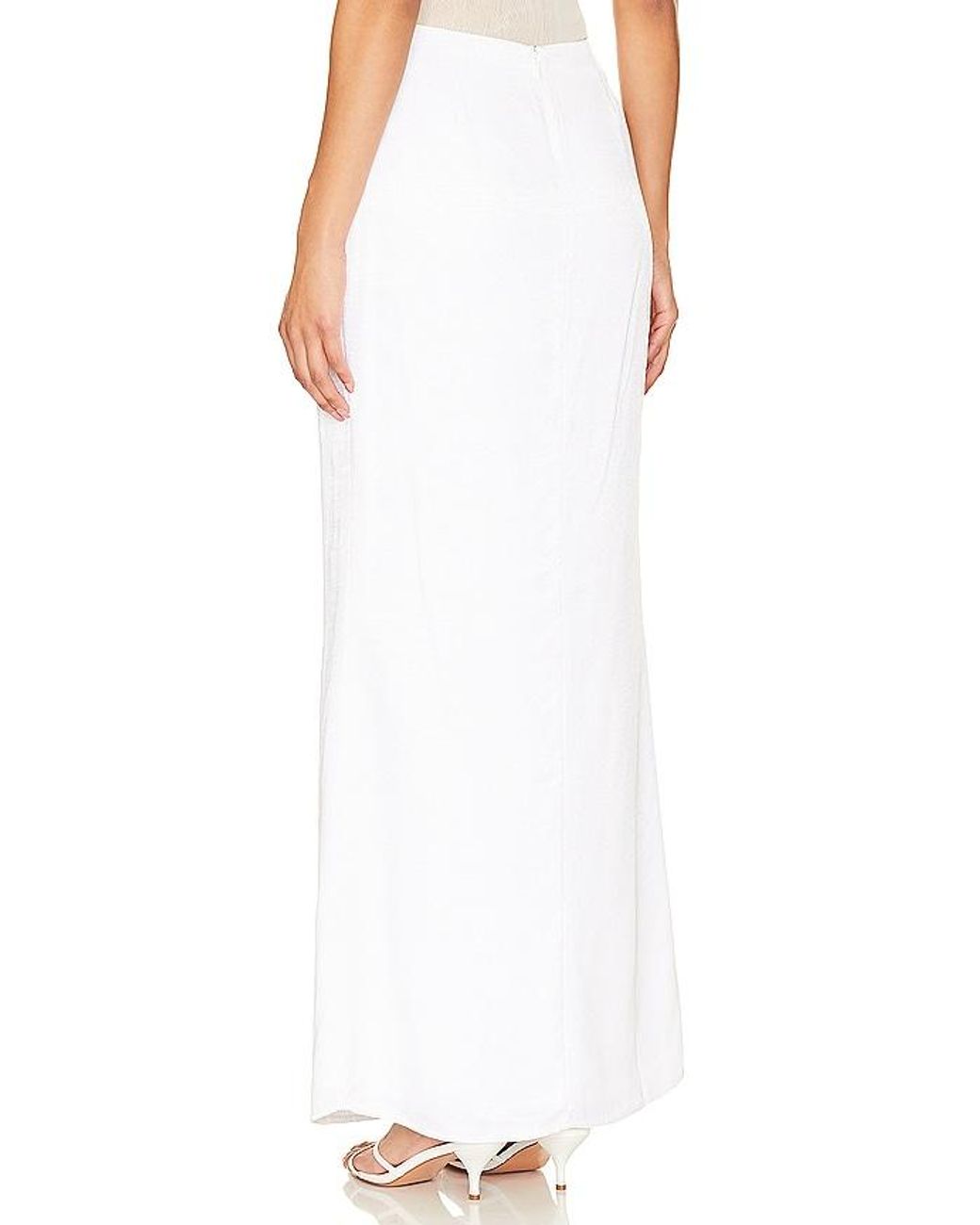 Lovers + Friends White Cosima Maxi Skirt