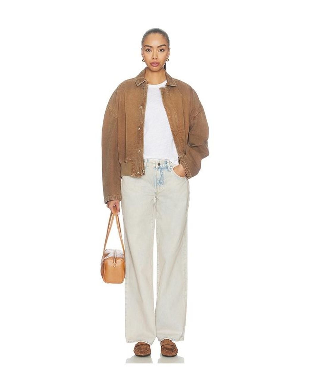 AG Jeans White Adria Wide Leg Jean