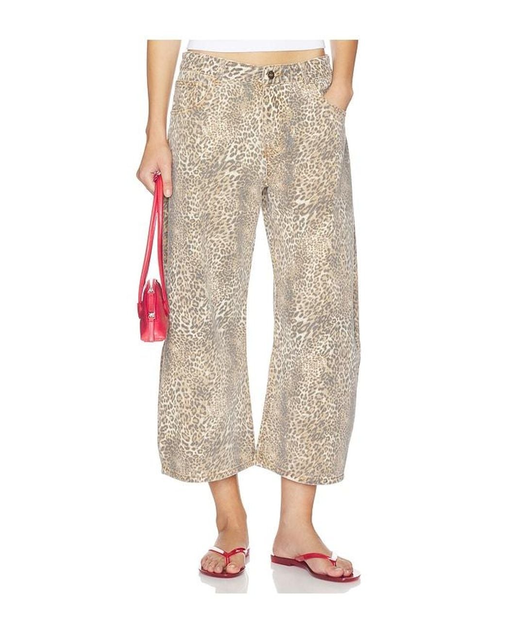 Lioness Natural Horseshoe Cropped Jeans