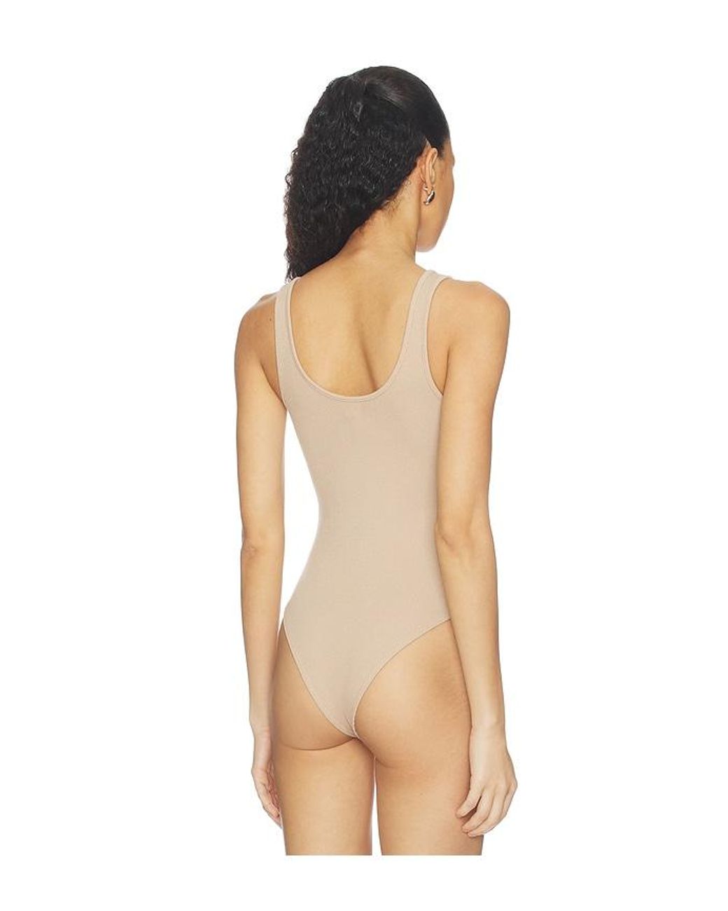 L'Agence Natural Nica Scoop Neck Tank Bodysuit