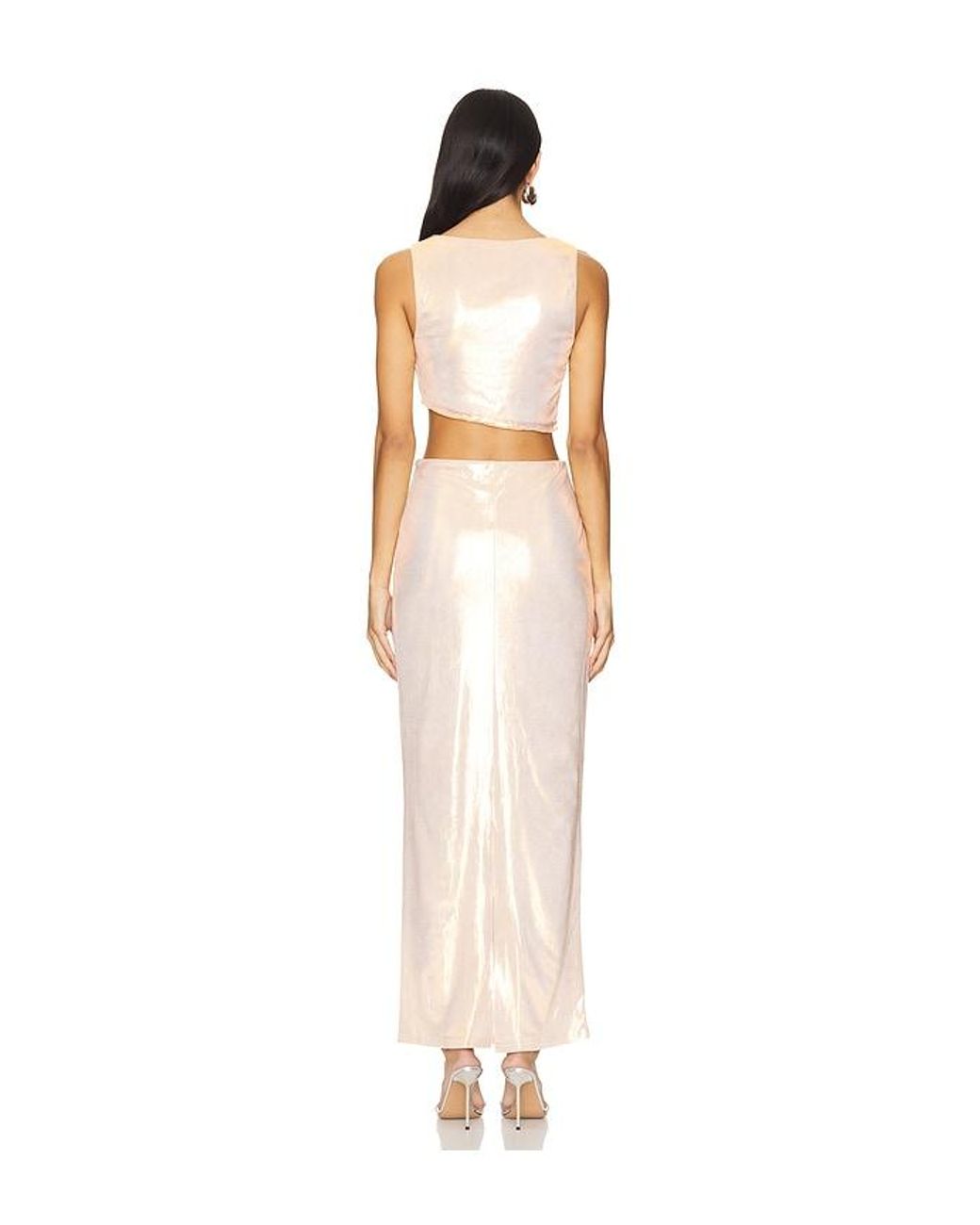 superdown White Pearl Maxi Set