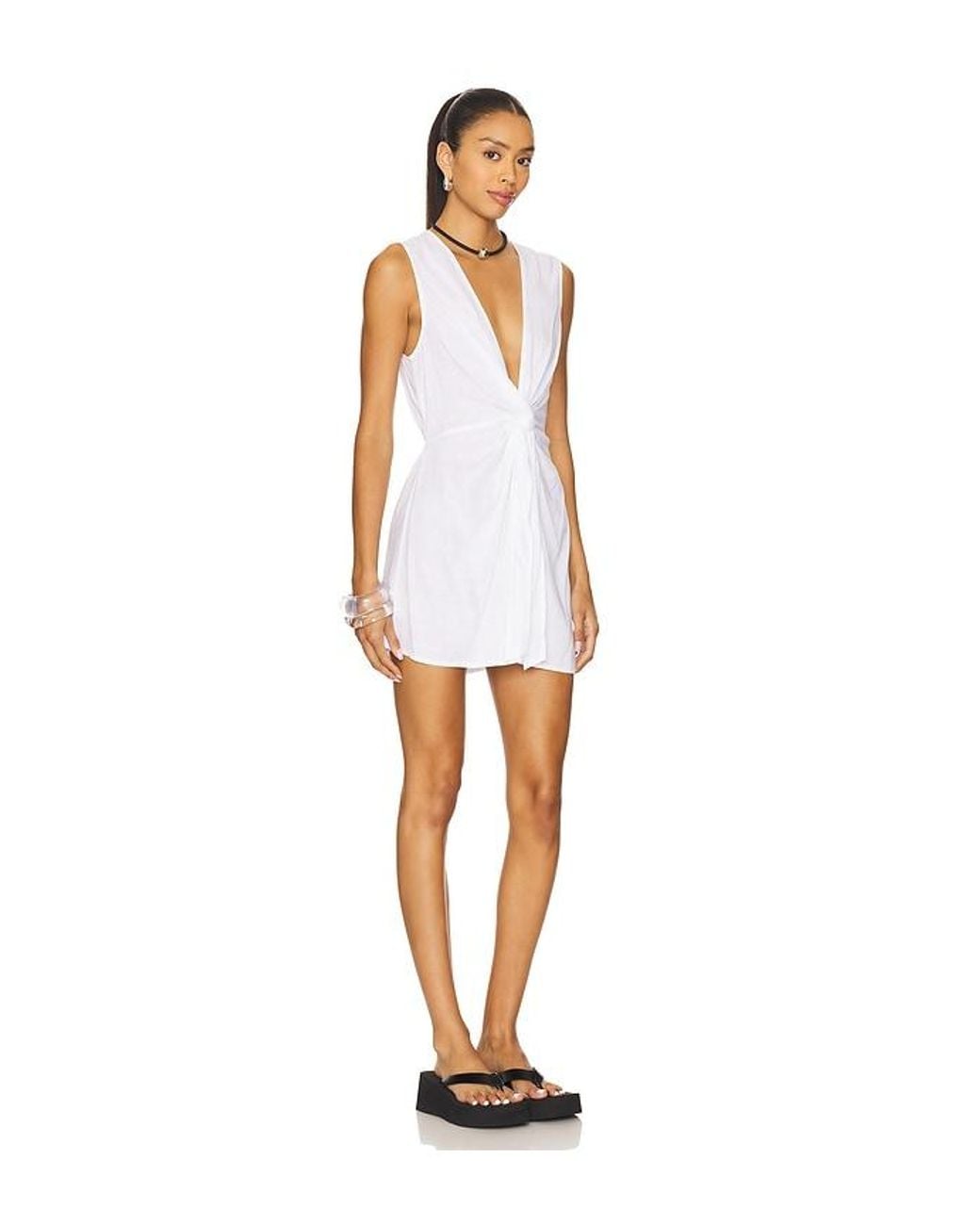 Tularosa White Gianna Mini Dress