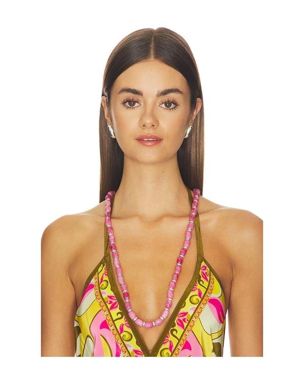 Julietta Pink Donna Linea Necklace