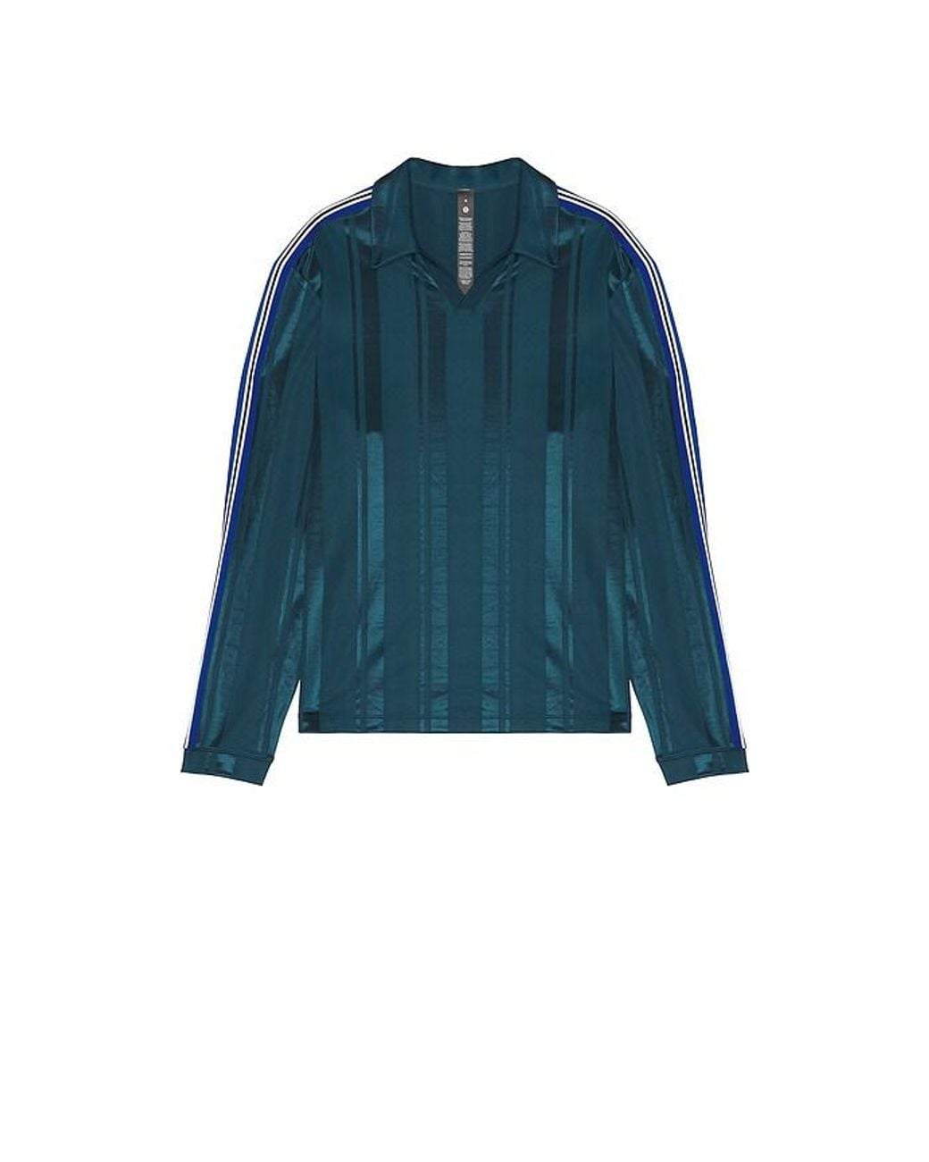 lululemon athletica Blue Knit Stripe Rugby Shirt for men
