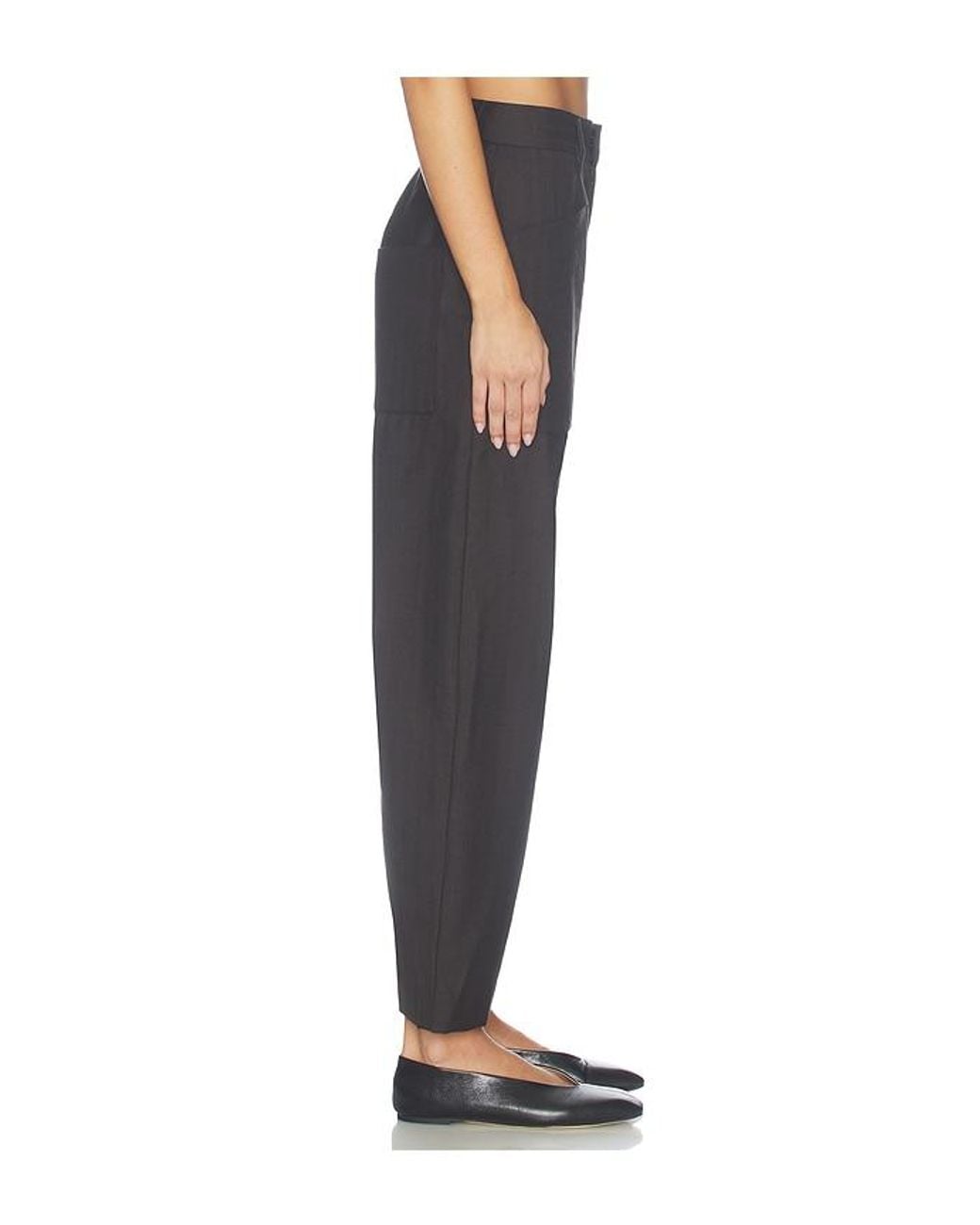 Nili Lotan Black Shon Wool Pant