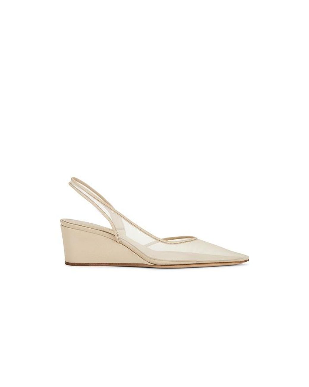 LUCASHEVA White Ilaria Slingback Pump