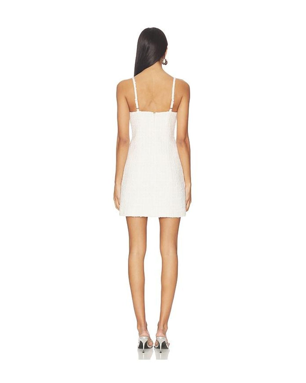 Area White Tweed Lady Mini Dress