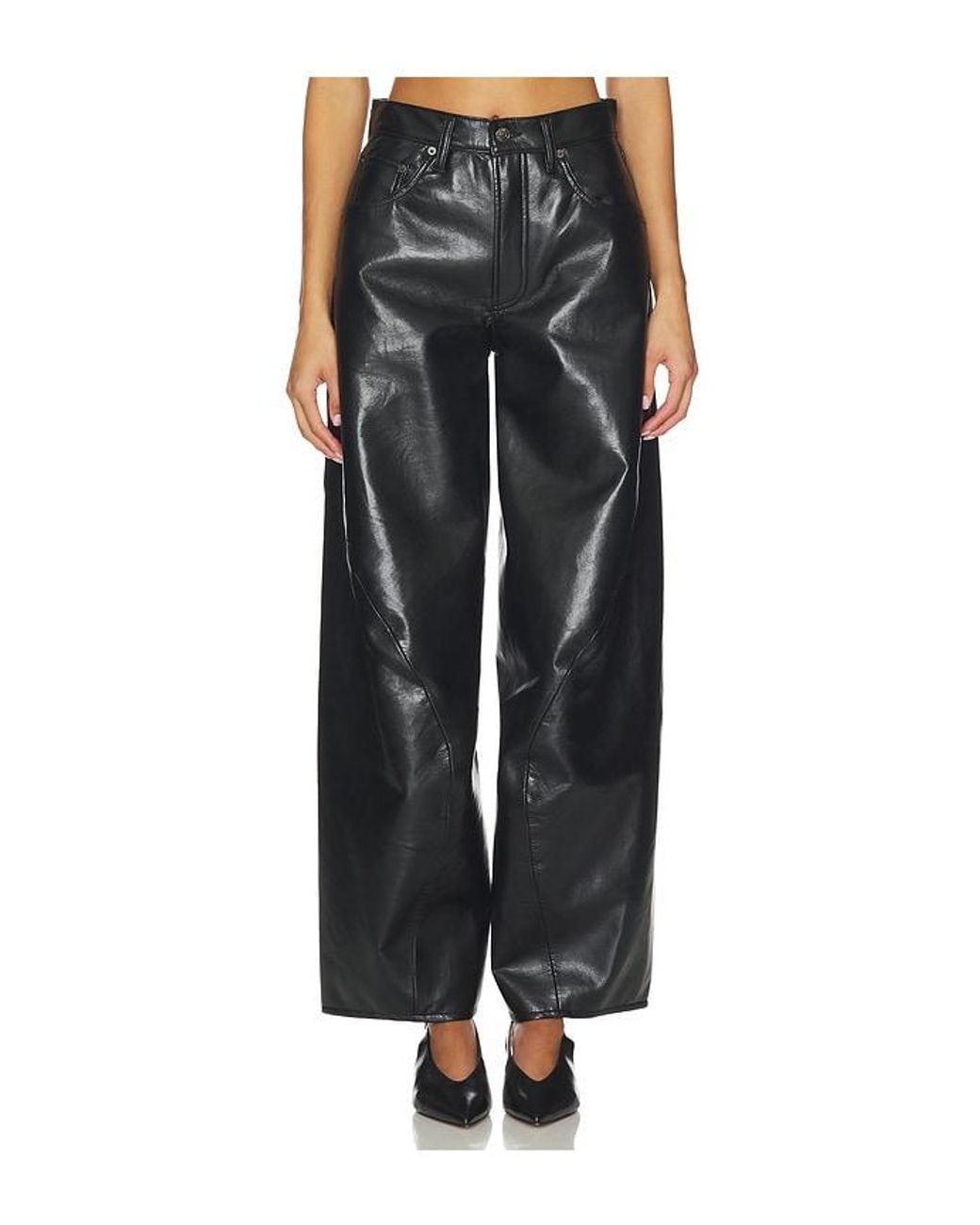 Agolde Black Twist Wide Leg