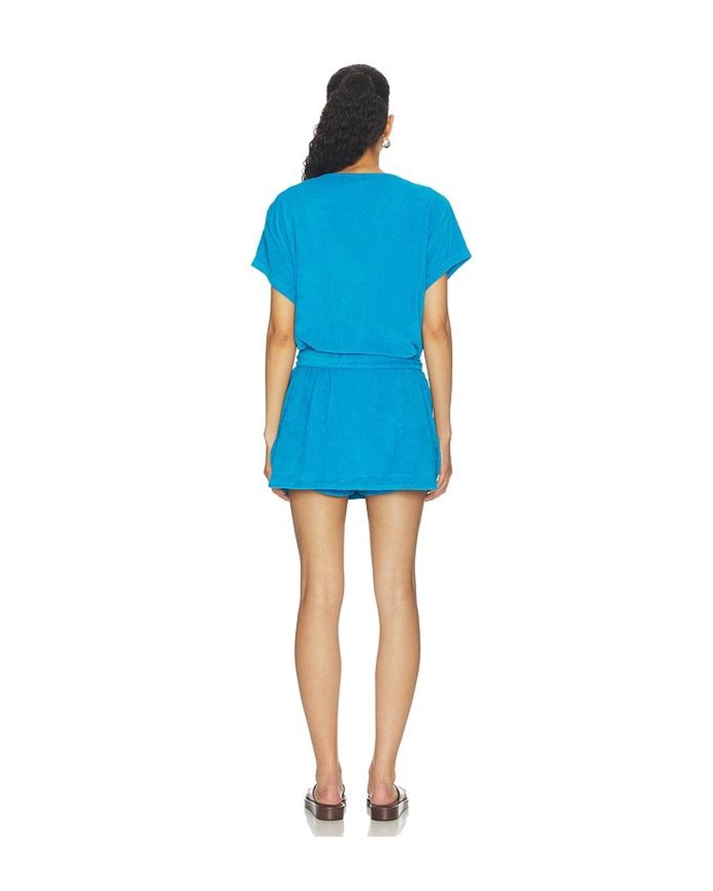 Araminta James Blue Tropiques Terry Dress