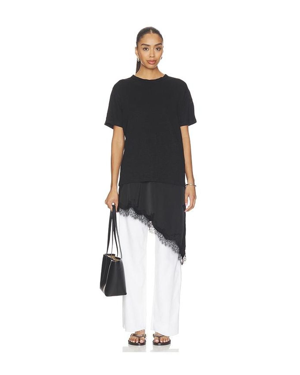 Rag & Bone White Featherweight Cam Low-Rise Full Straight Jeans