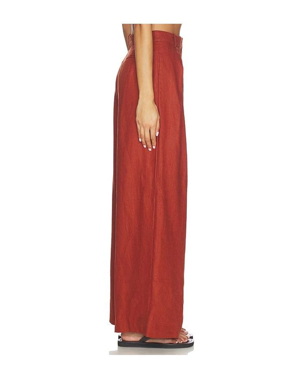 Faithfull The Brand Red Sofia Trouser