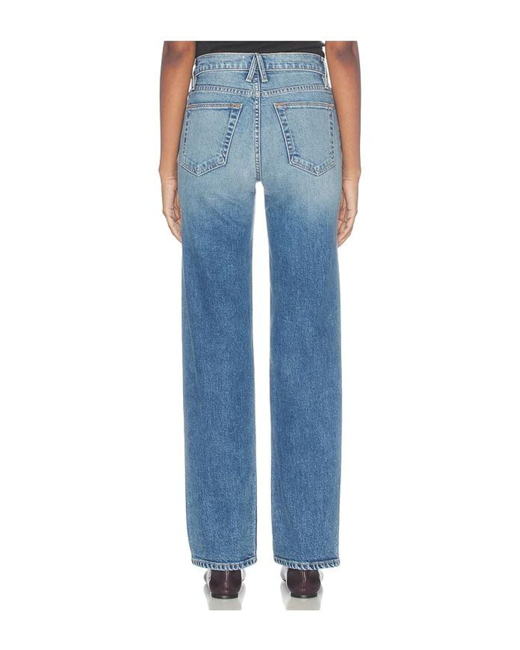 SLVRLAKE Denim Blue Kendra County Line Straight Jean