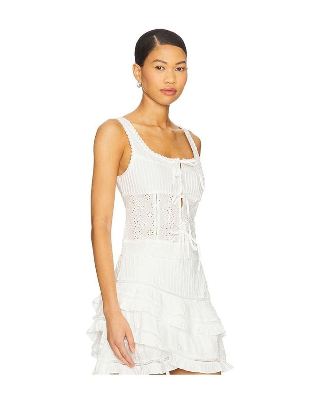 Astr White Kensley Top