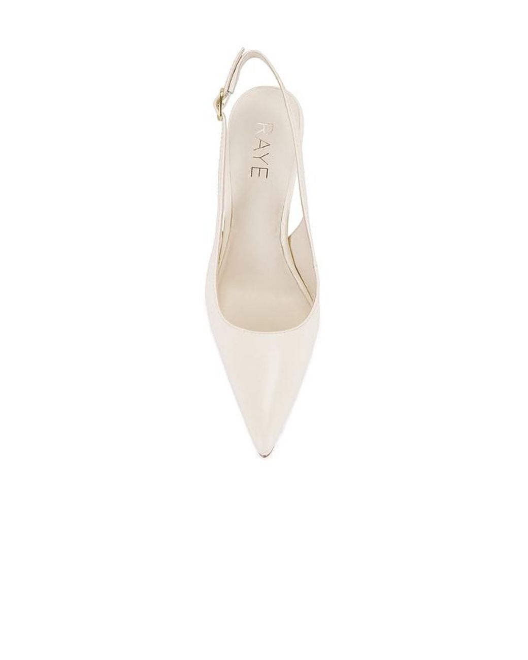 Raye White Calla Pump