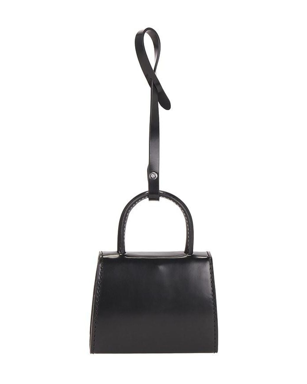 By Far Black Mini Mini Card Holder