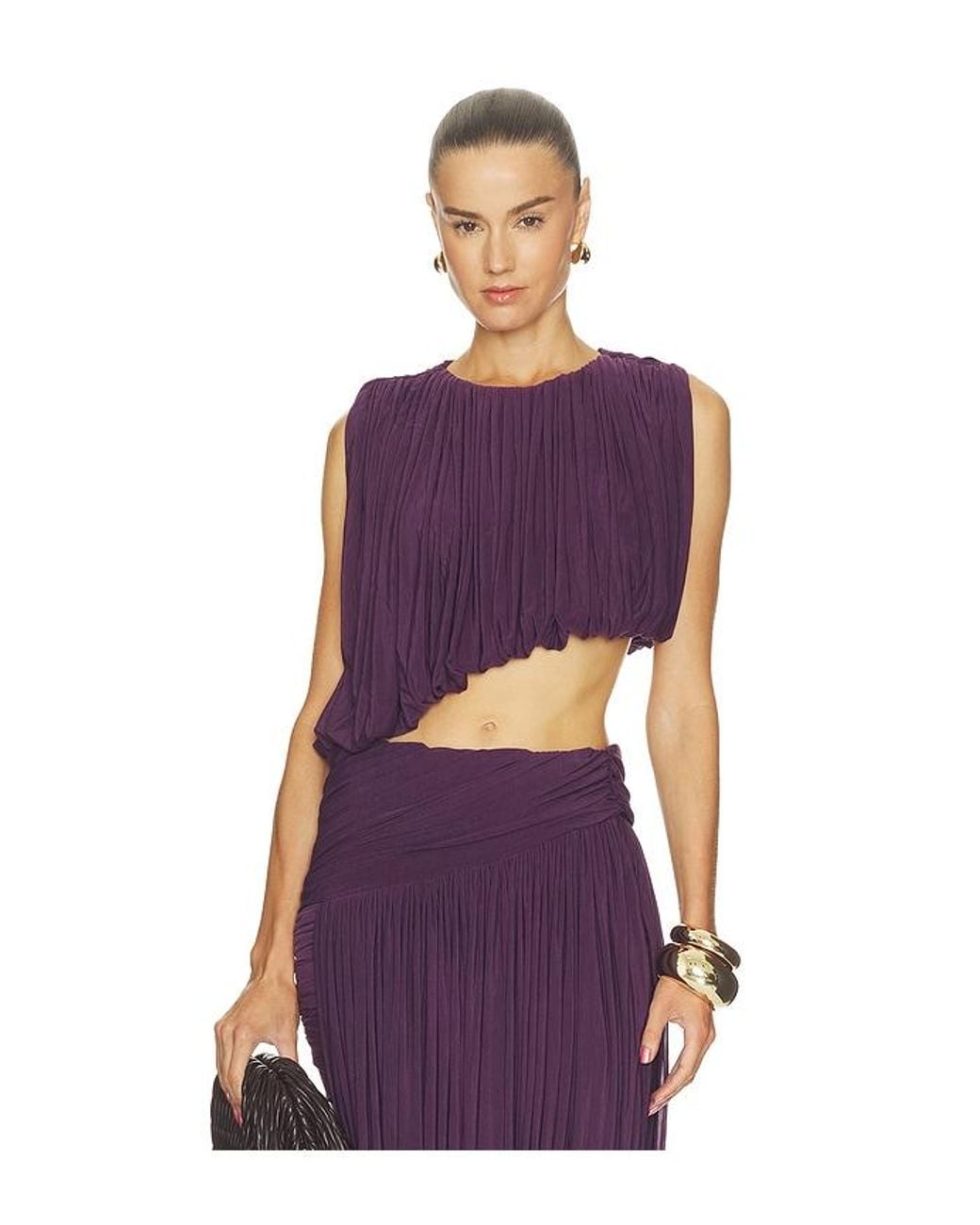 Ronny Kobo Purple Chelly Top