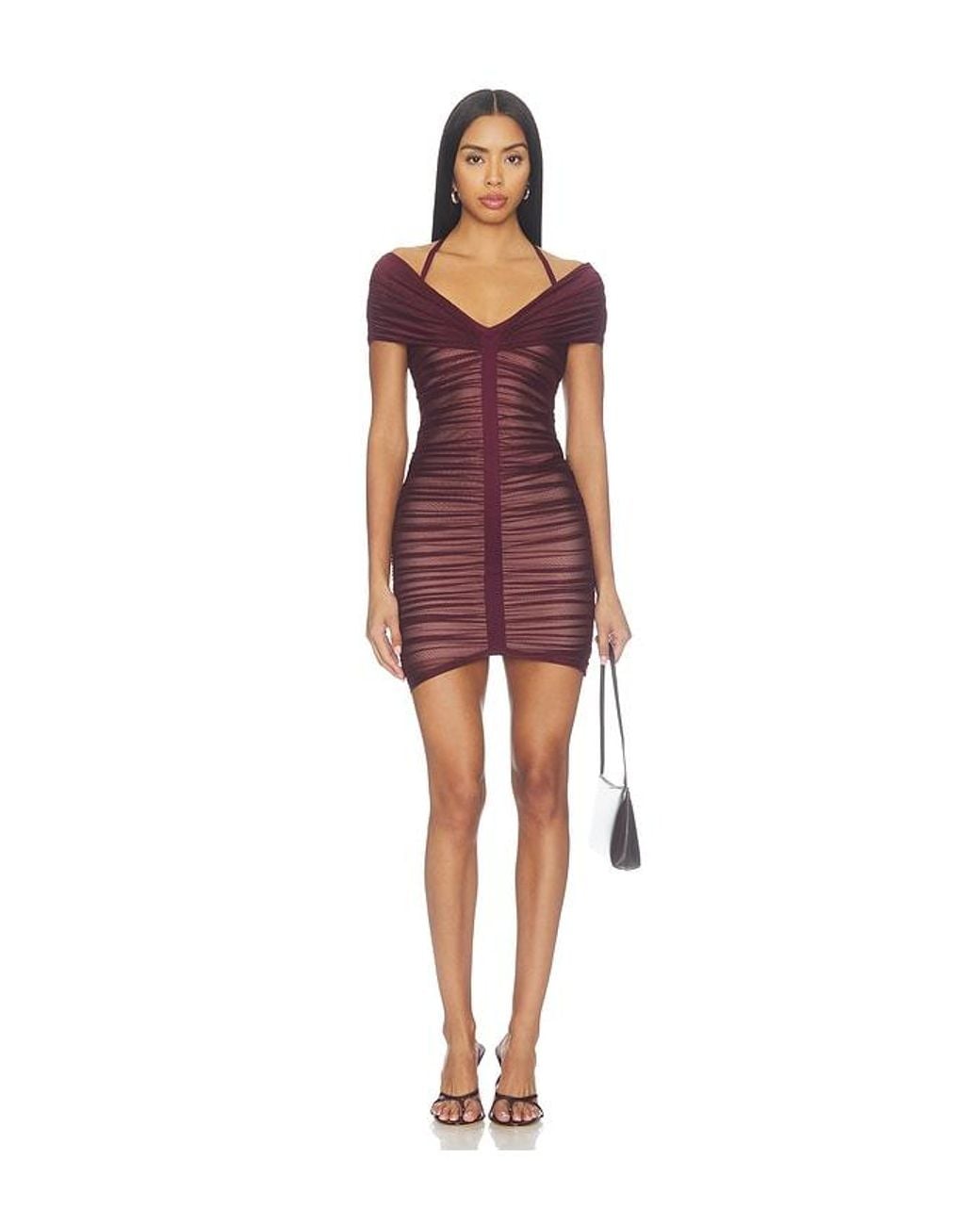 Hervé Léger Red The Linda Dress