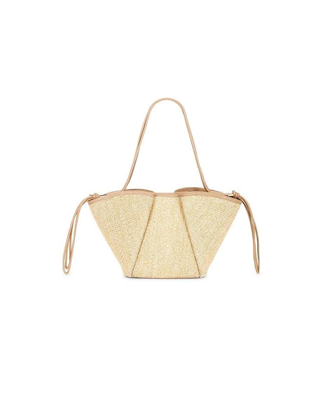 Dolce Vita White Maro Raffia Tote Bag