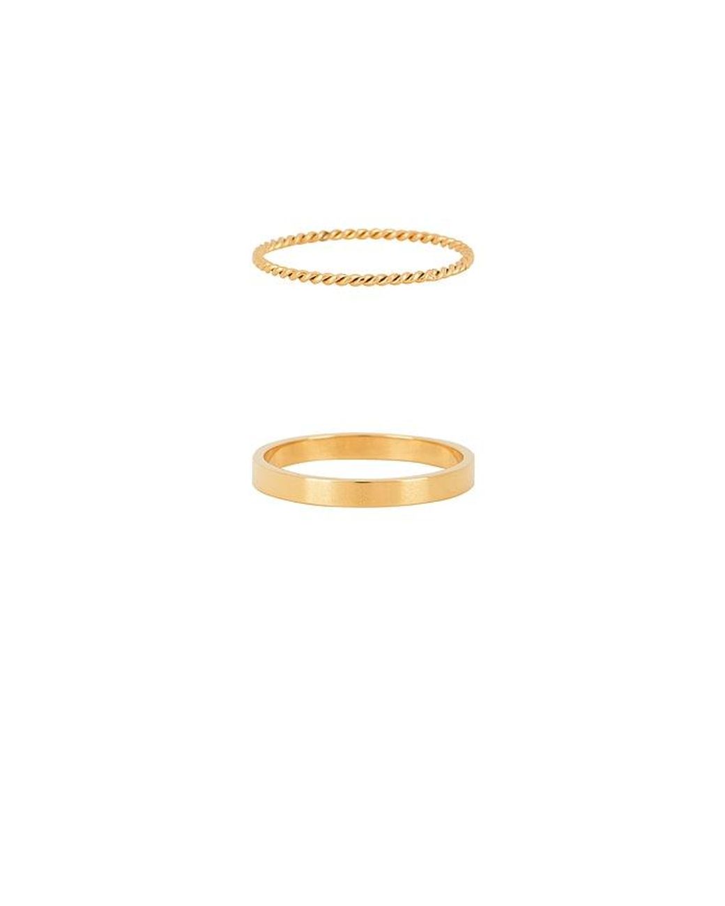 petit moments Metallic Stacker Thin Rings