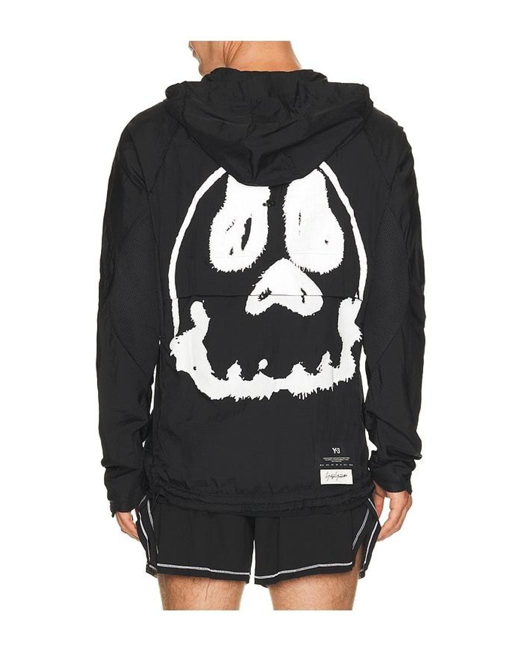 Y-3 Black Gfx Run Jacket for men