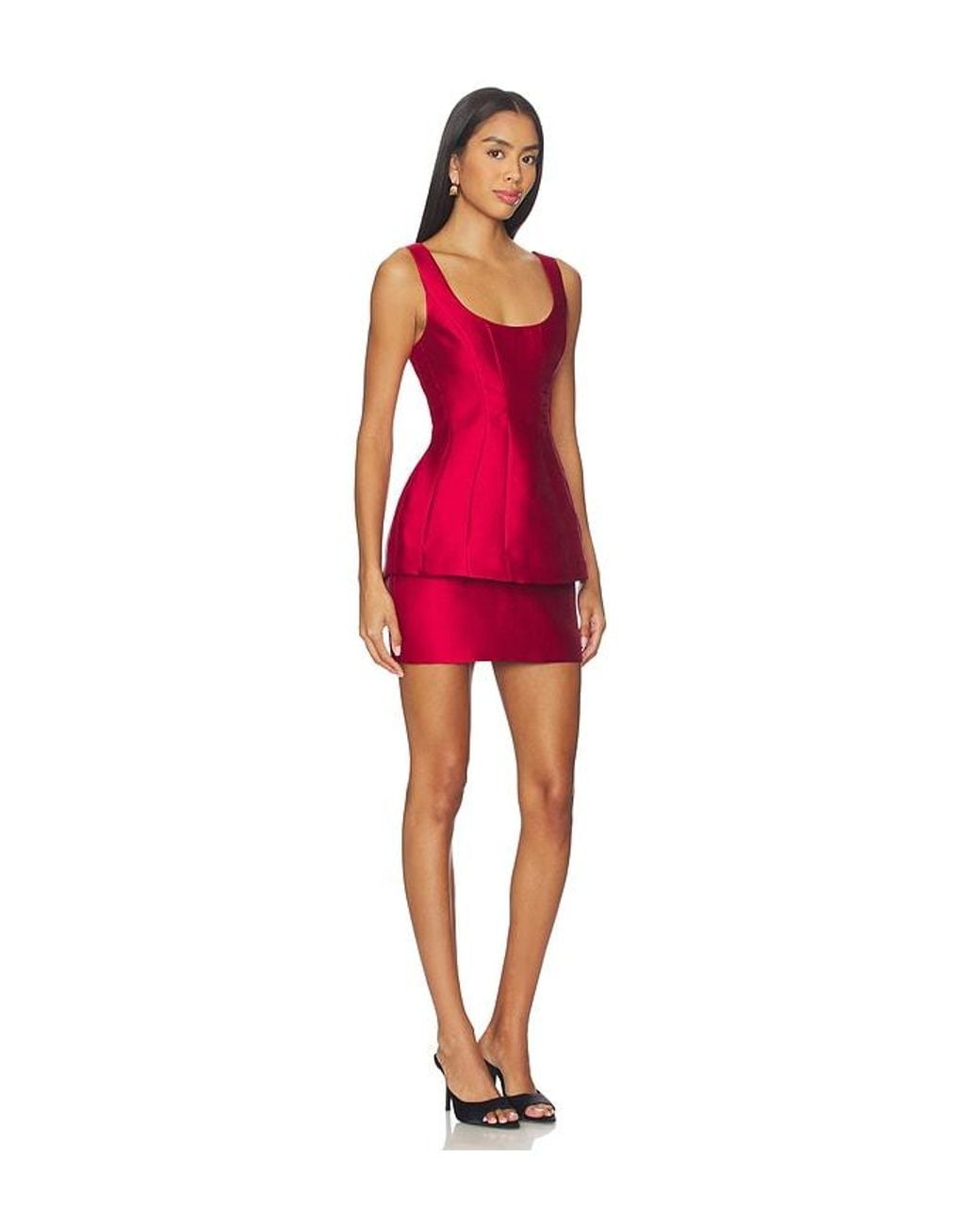Amanda Uprichard Red Empire Dress