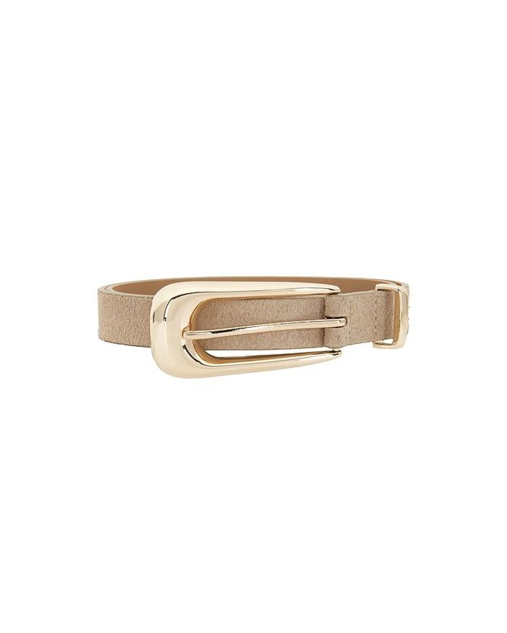 Ettika White Large Signature Buckle Belt